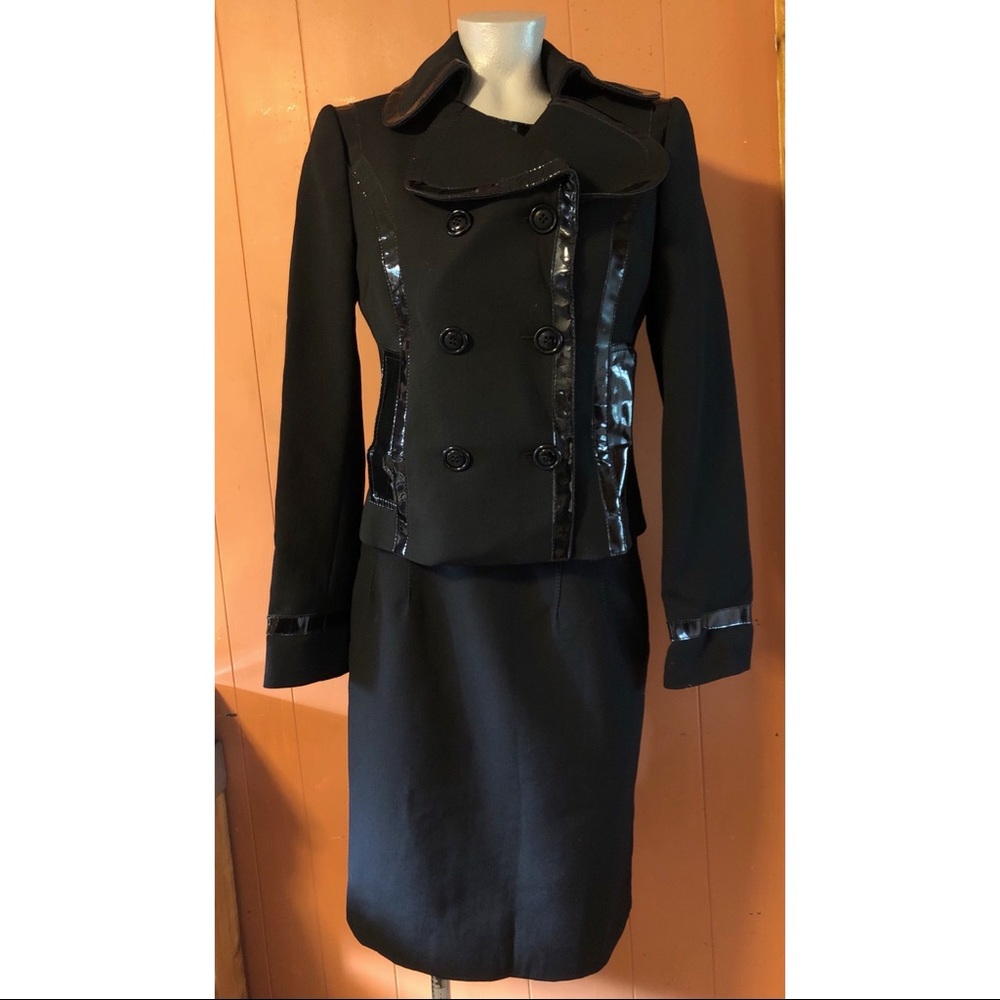Dolce & Gabbana Patent Trim Black Dress & Jacket 4 / 6